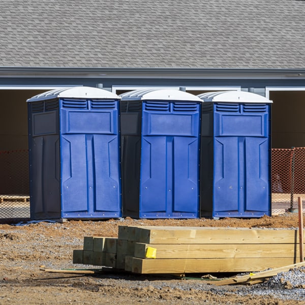 is there a specific order in which to place multiple porta potties in Cromwell IA